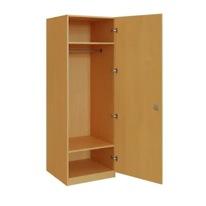 Q 11-60 skříň šatní, 1-dvéřová, 600x600x1800mm, buk royal